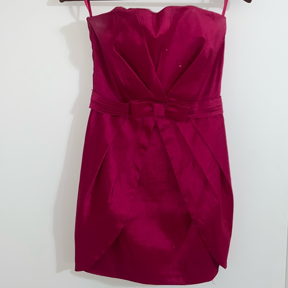 Magenta mini dress